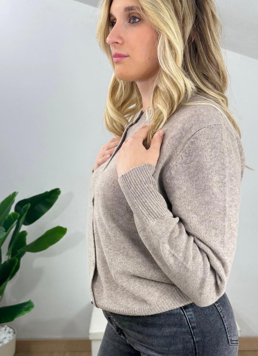 Cardigan 100% pura lana