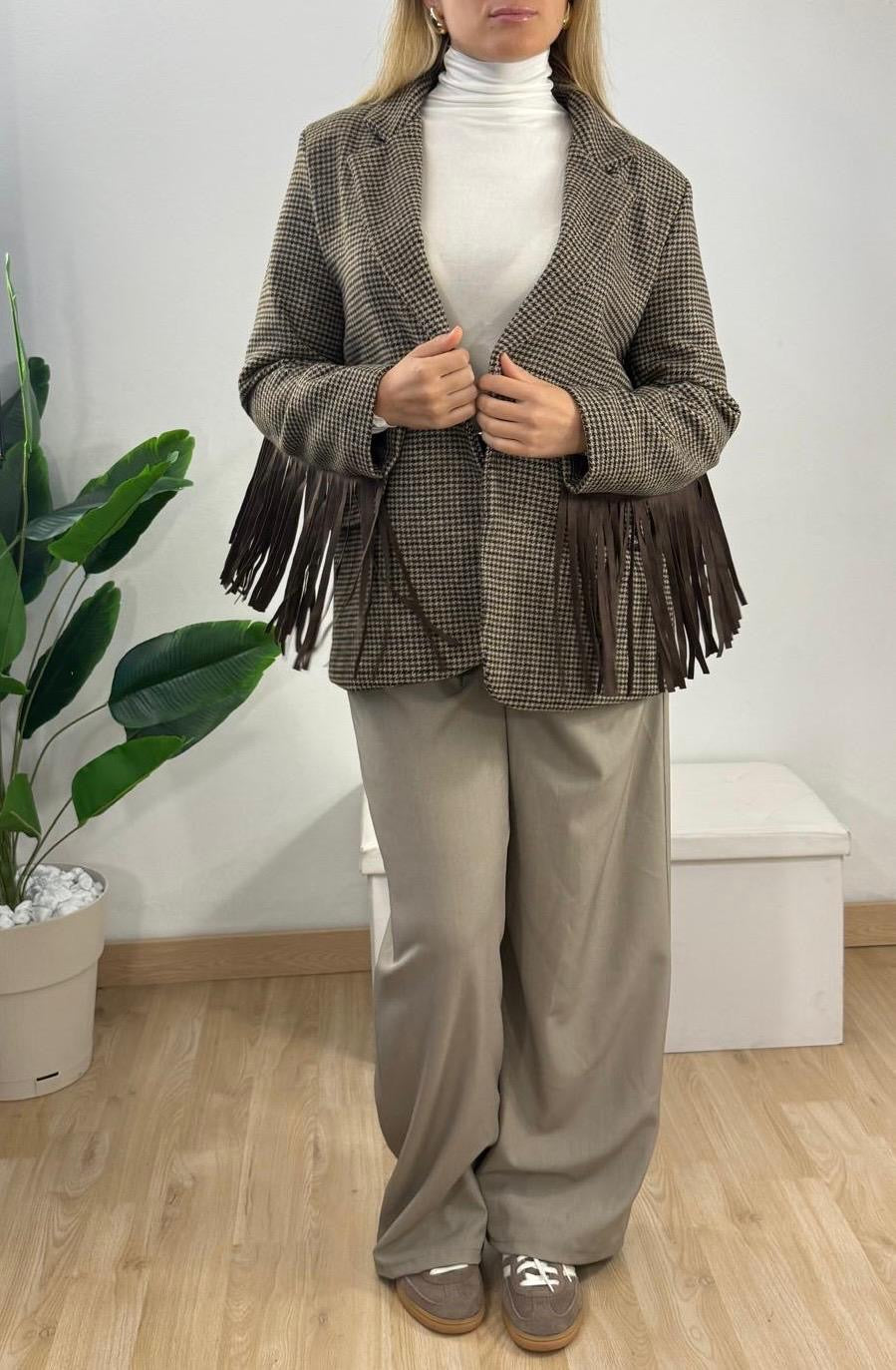 Blazer con frange