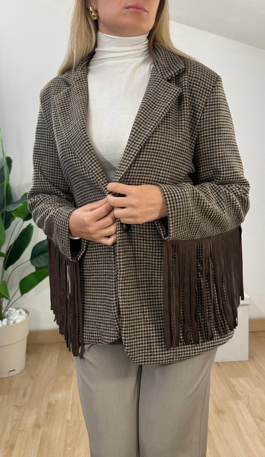 Blazer con frange