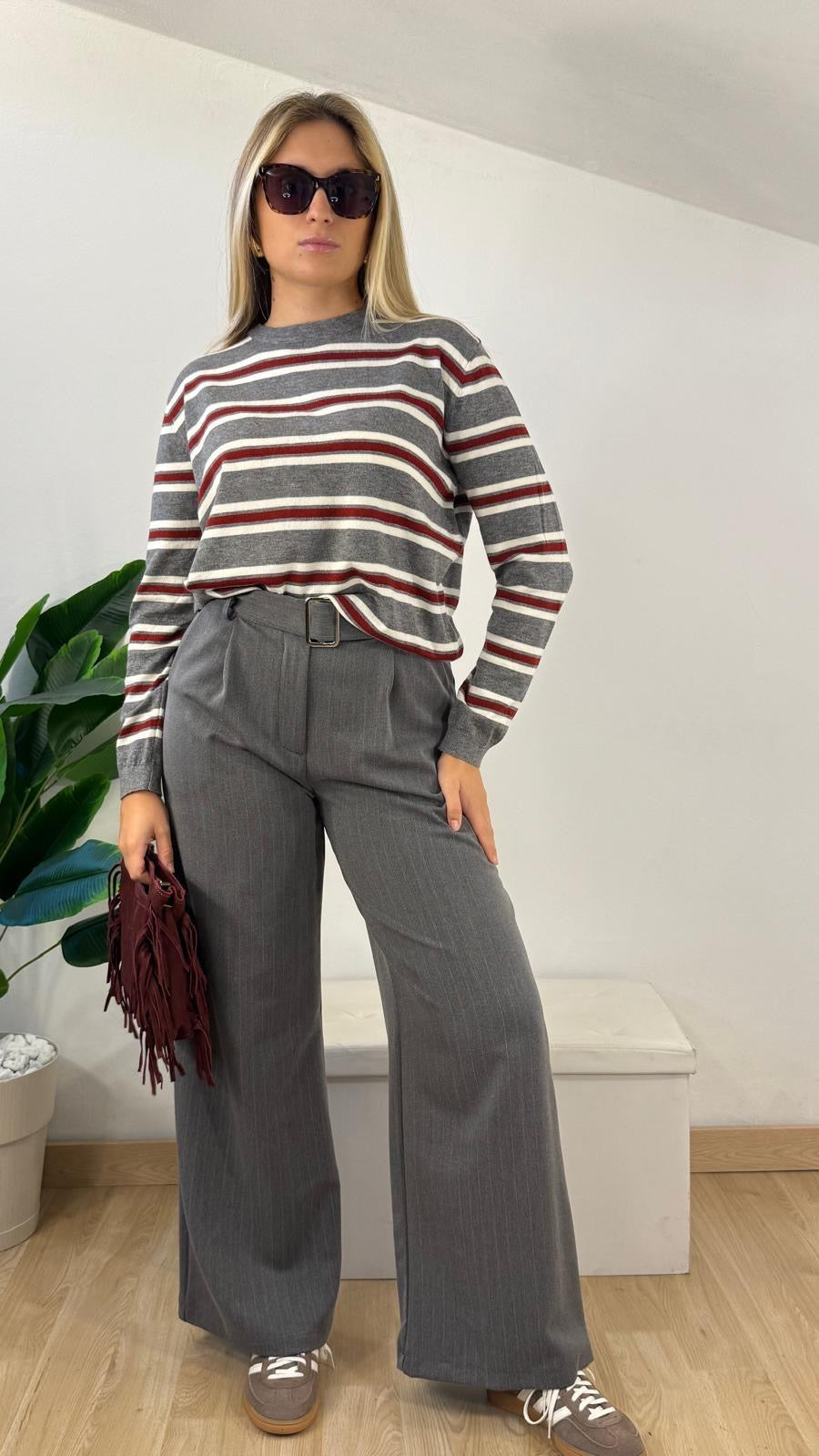 Pantalone gessato