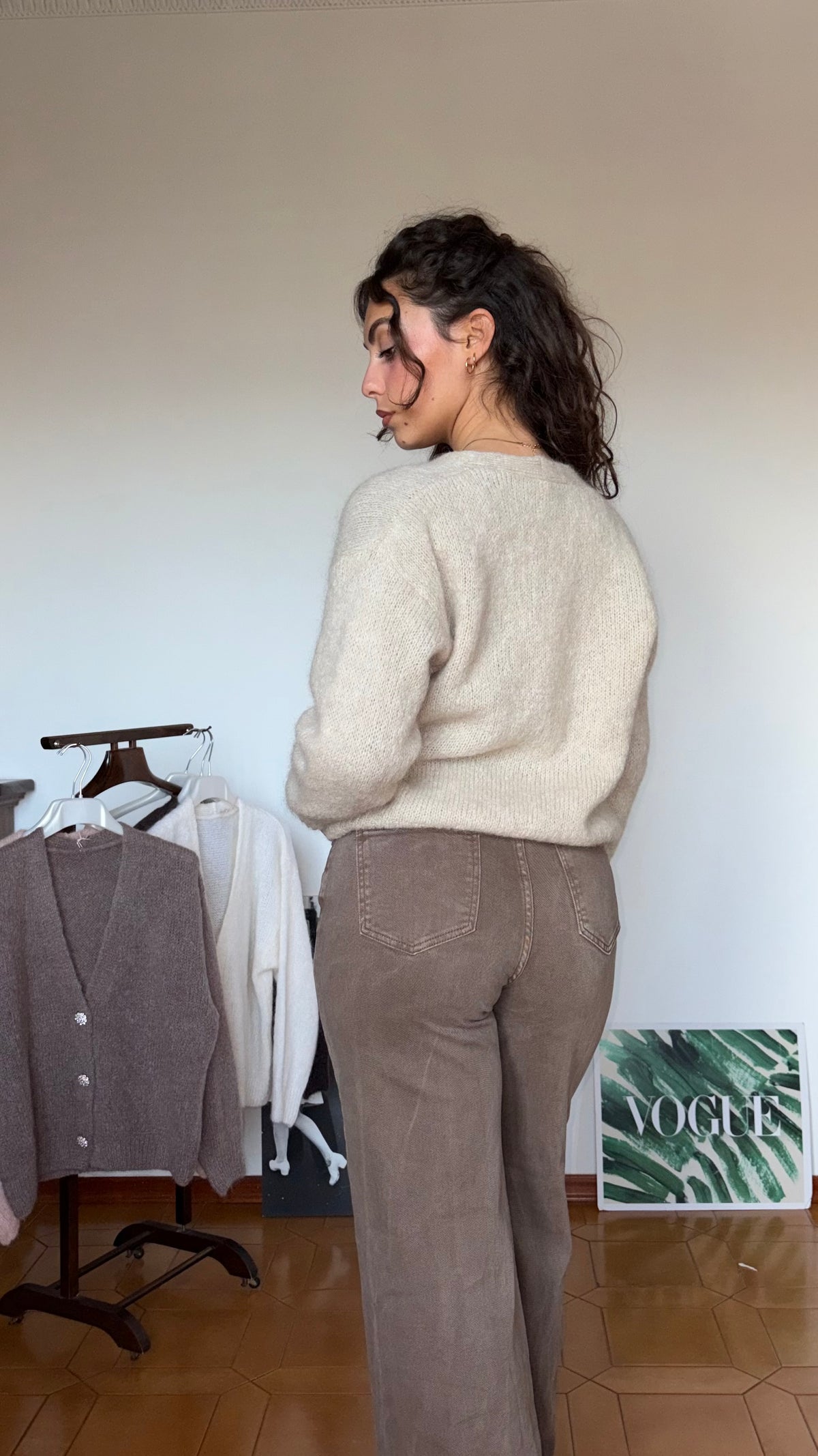 Cardigan tre bottoni gioiello