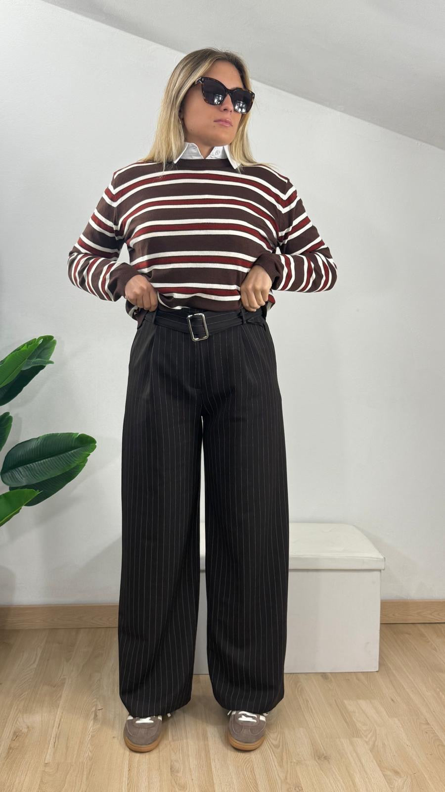 Pantalone gessato