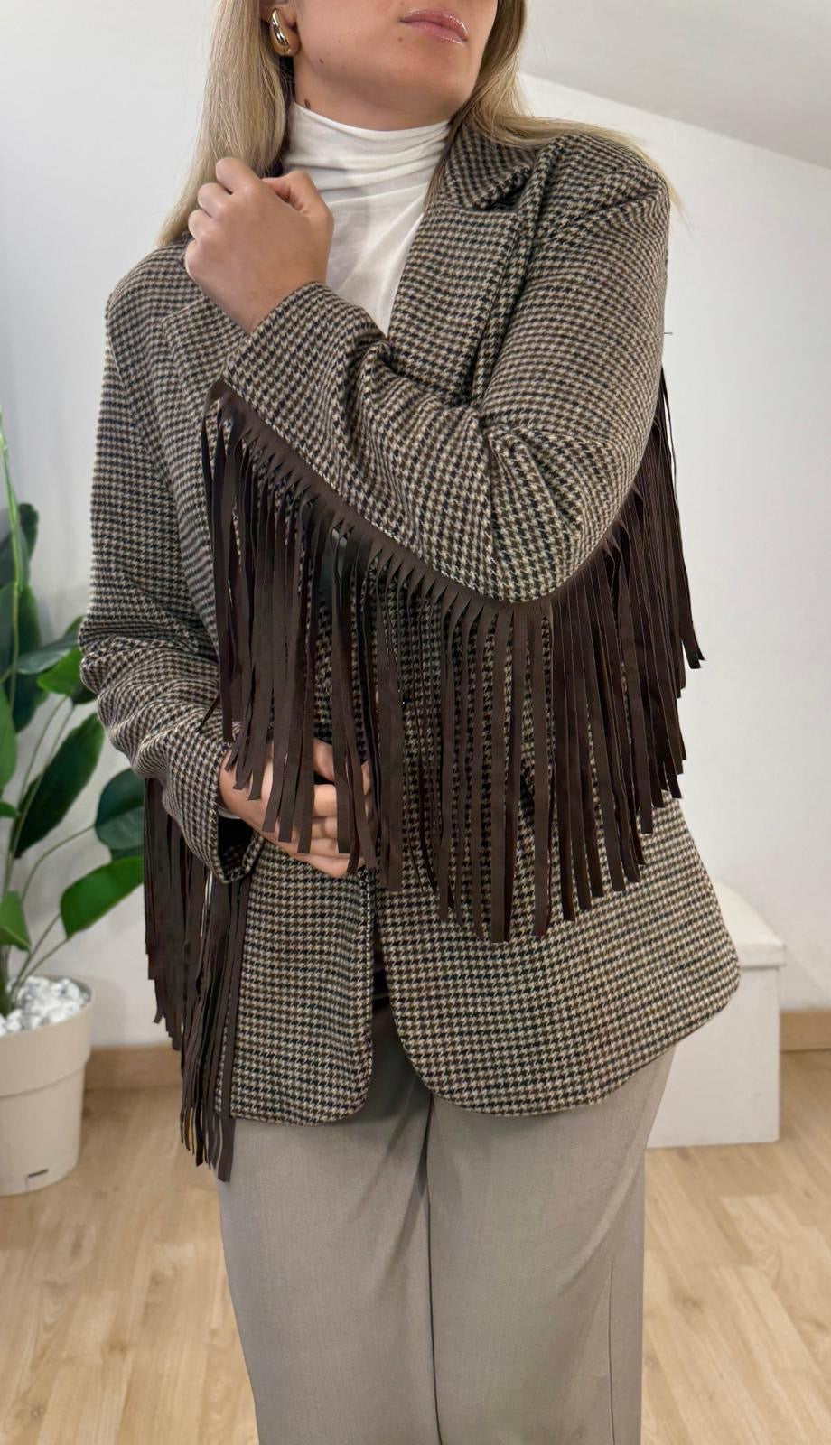 Blazer con frange