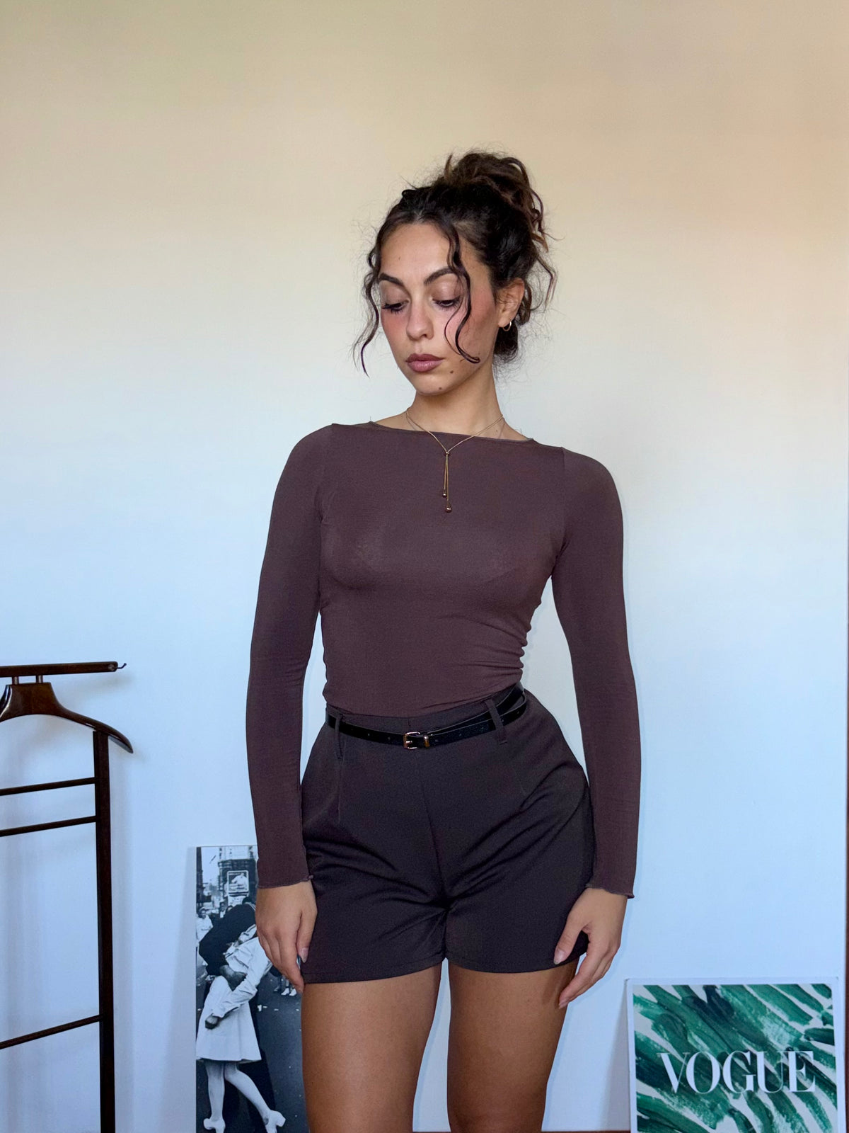 Cashmere ultralight marrone