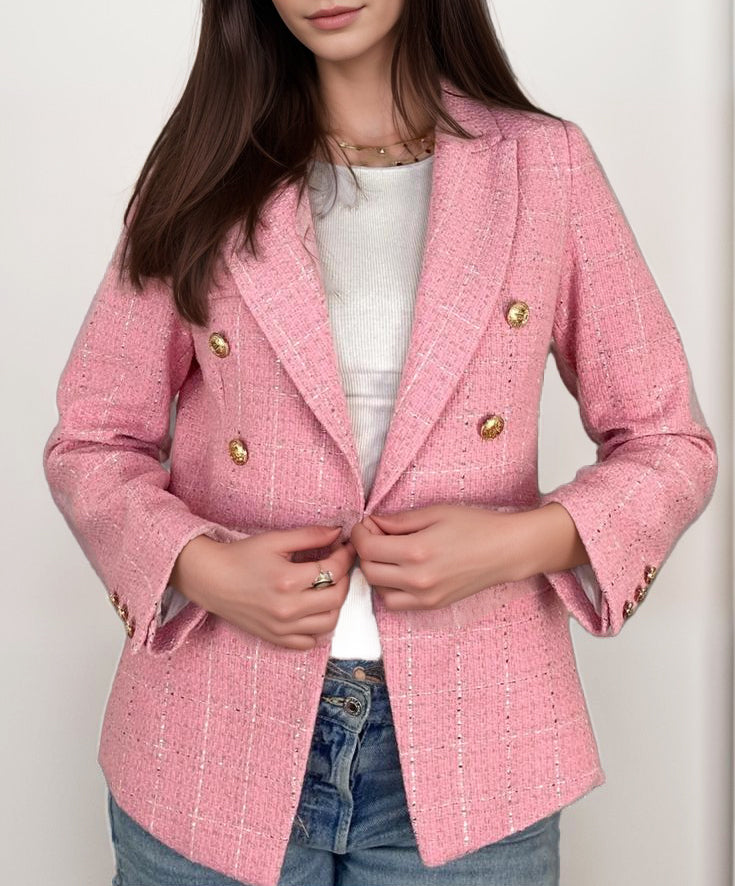 Giacca in tweed doppio petto