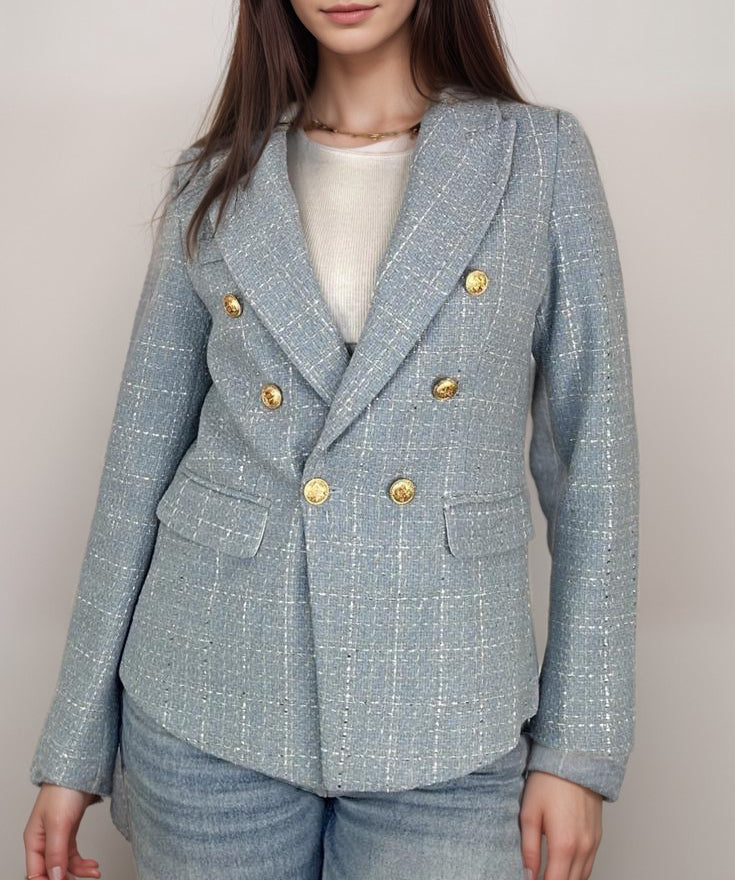 Giacca in tweed doppio petto