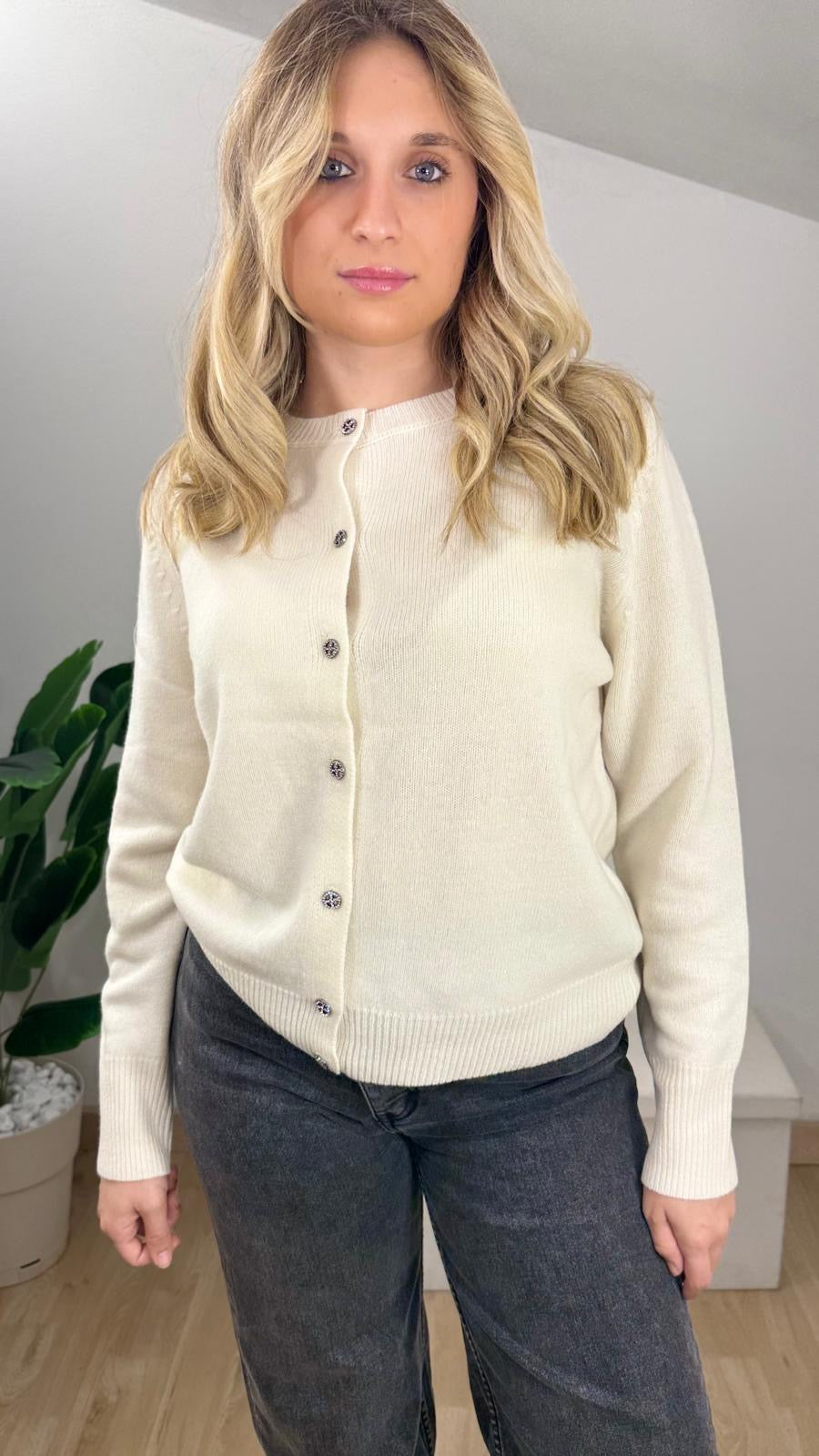 Cardigan 100% pura lana