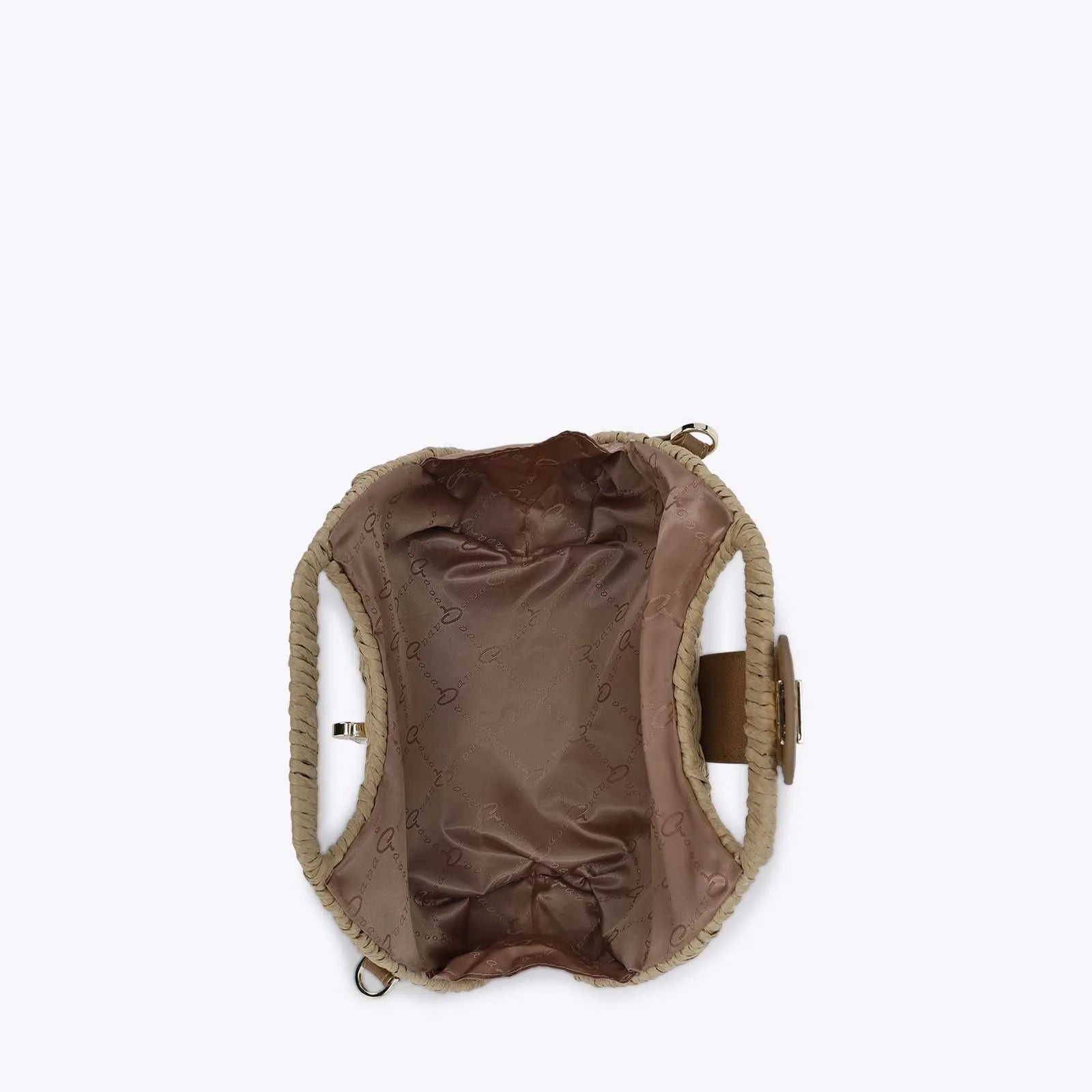Borsa rigida in rafia