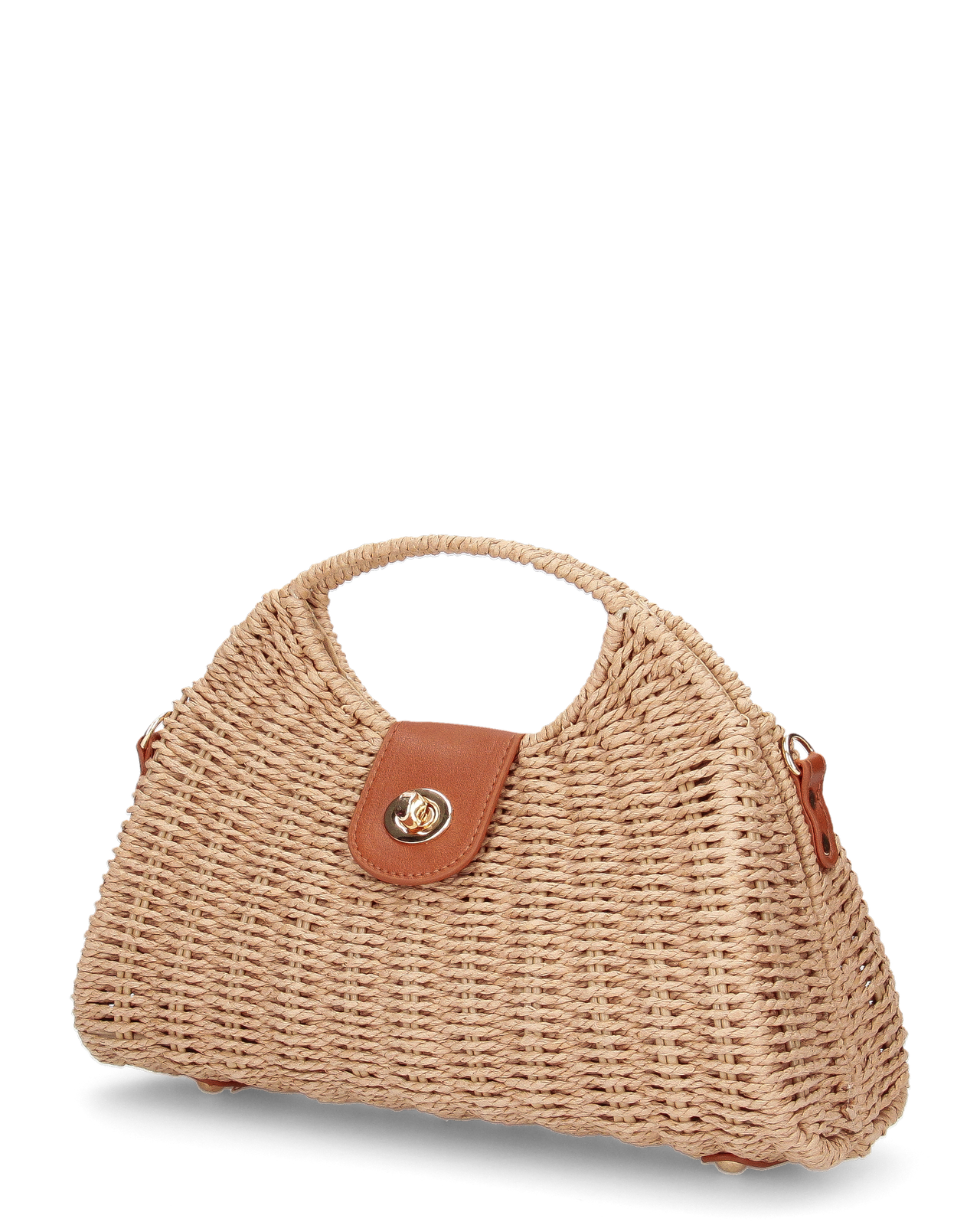 Borsa rigida in rafia