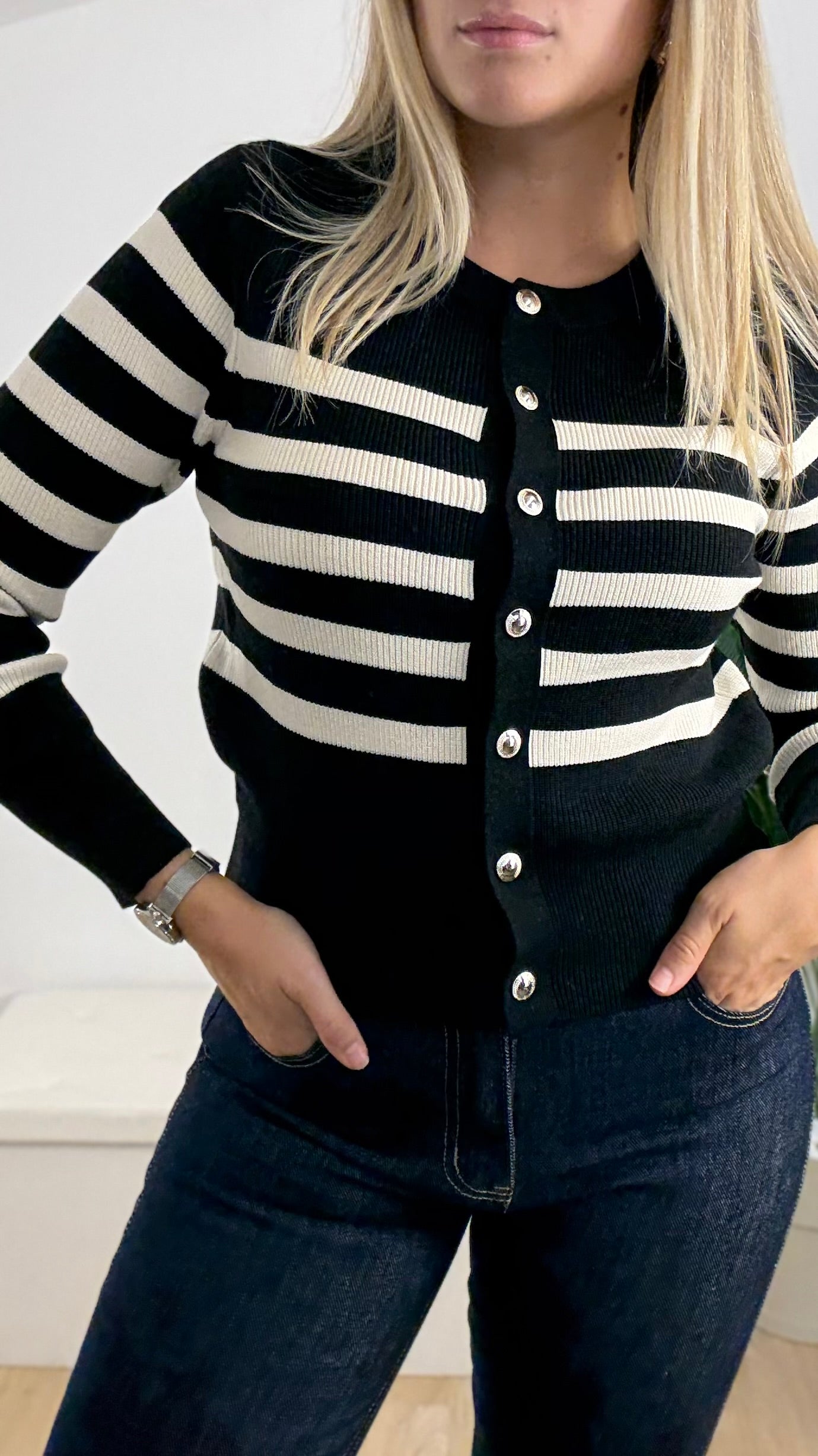 Cardigan striped