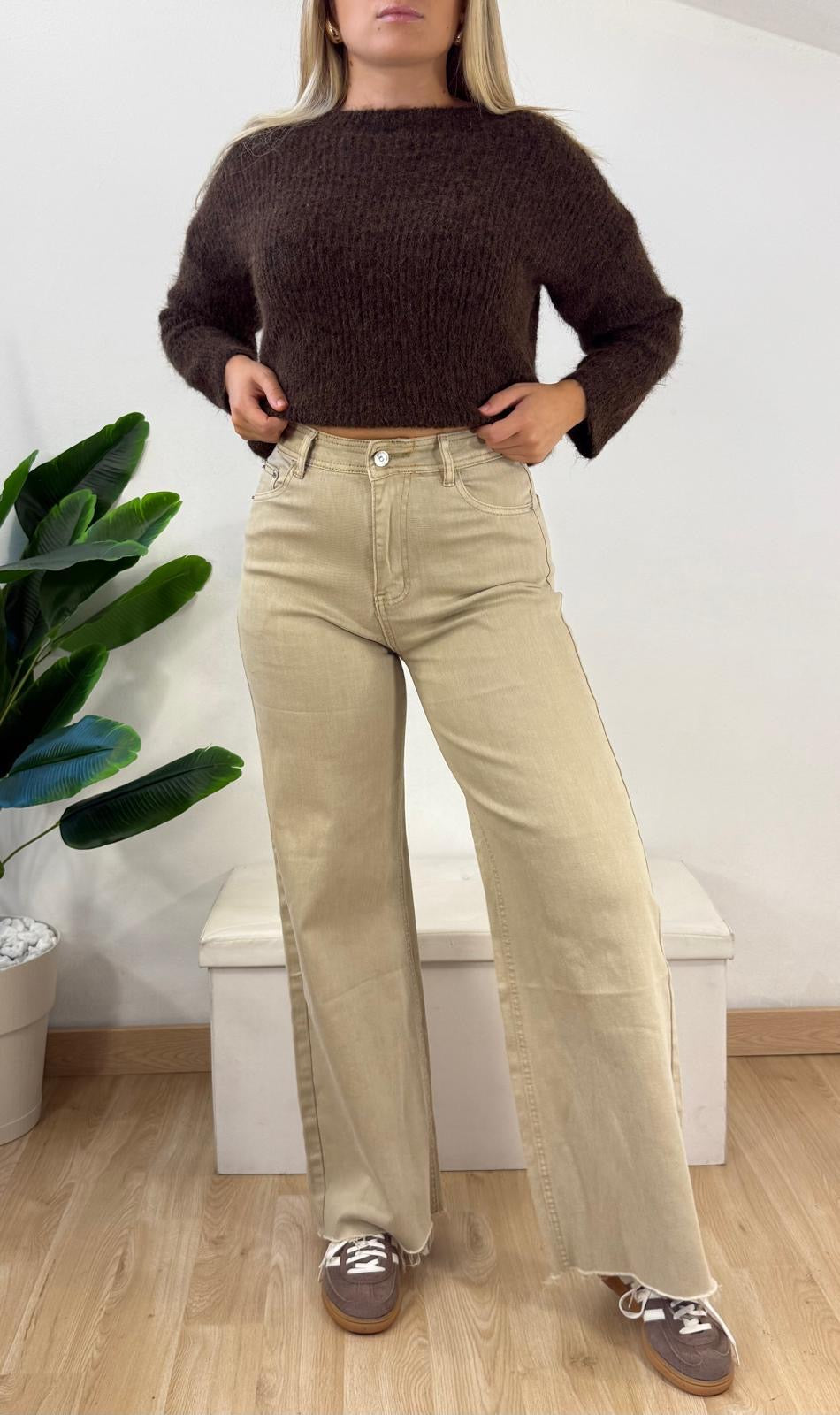 Jeans basic beige