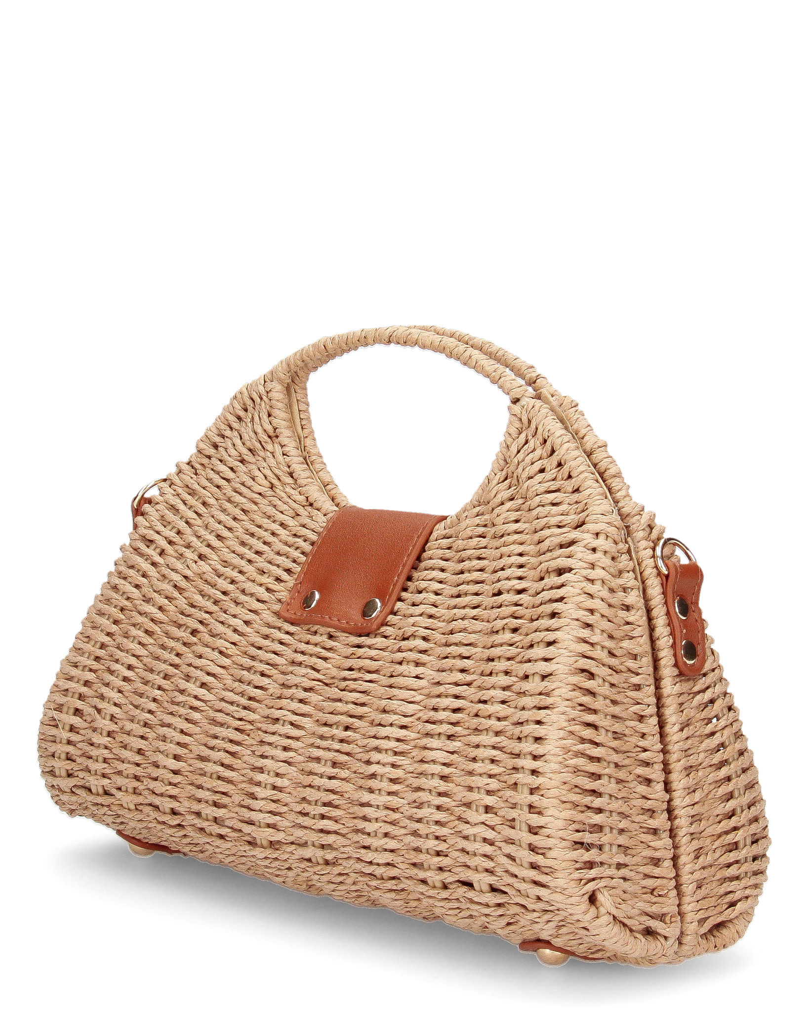 Borsa rigida in rafia