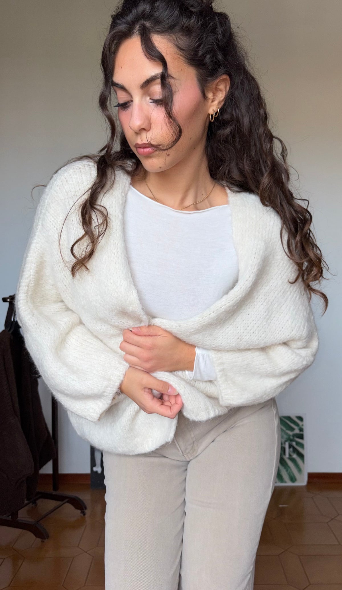 Cardigan corto aperto