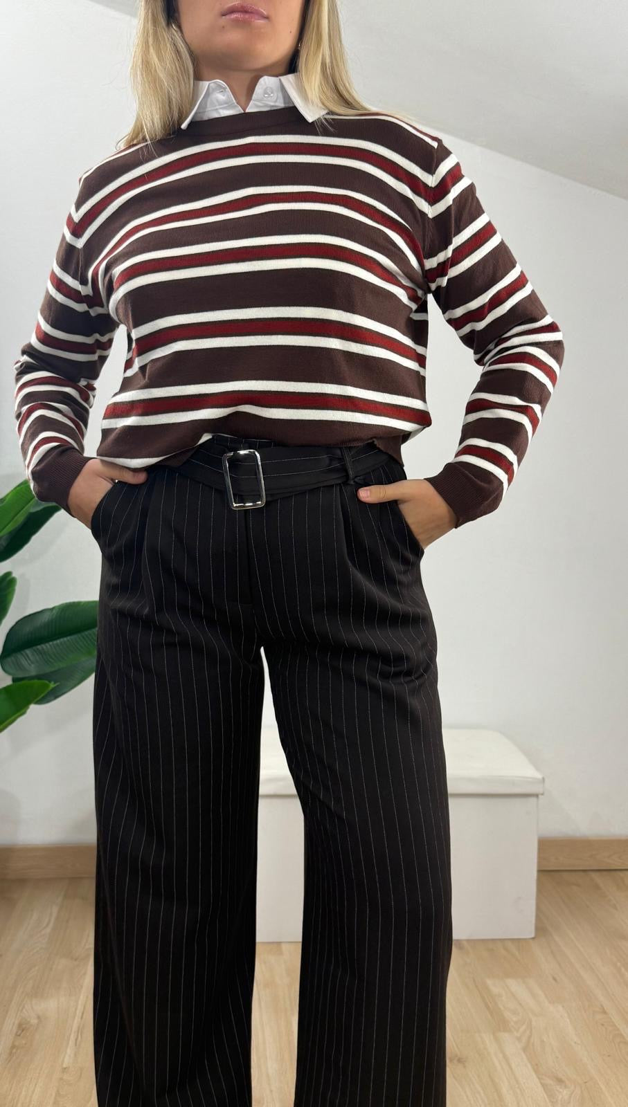 Pantalone gessato
