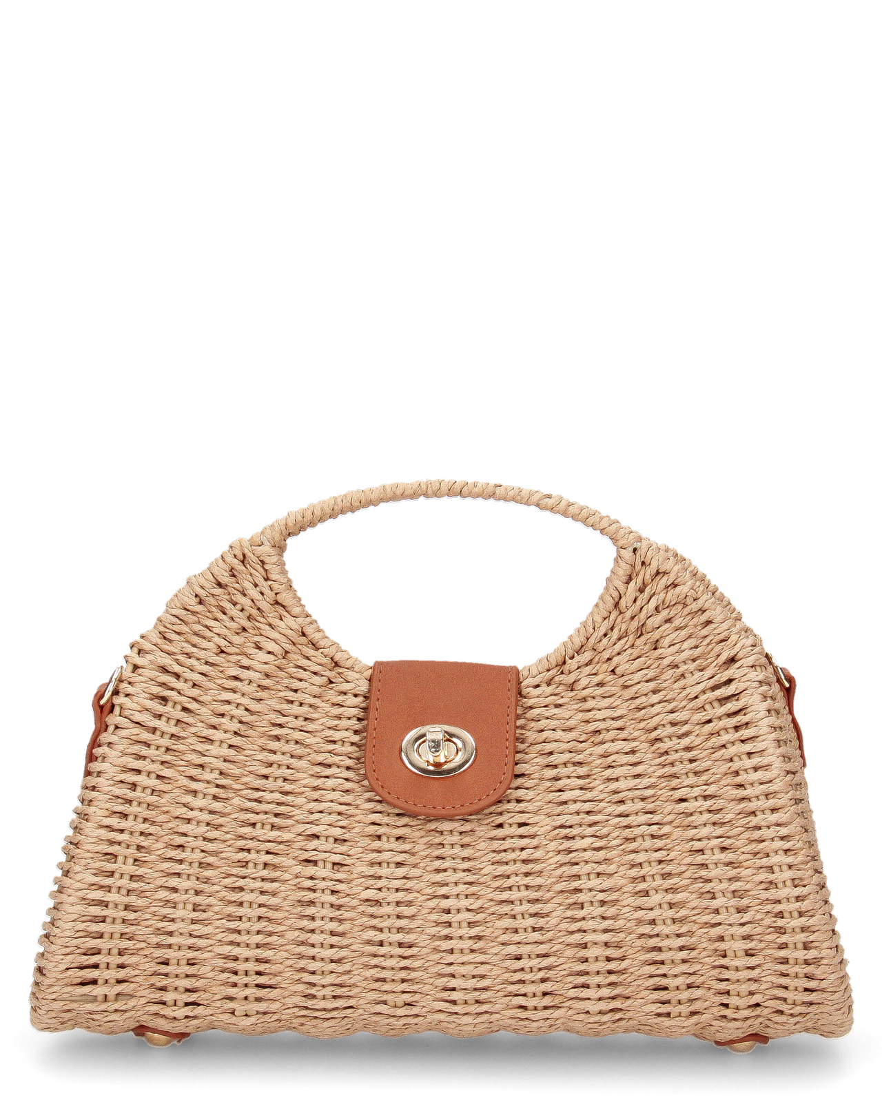Borsa rigida in rafia