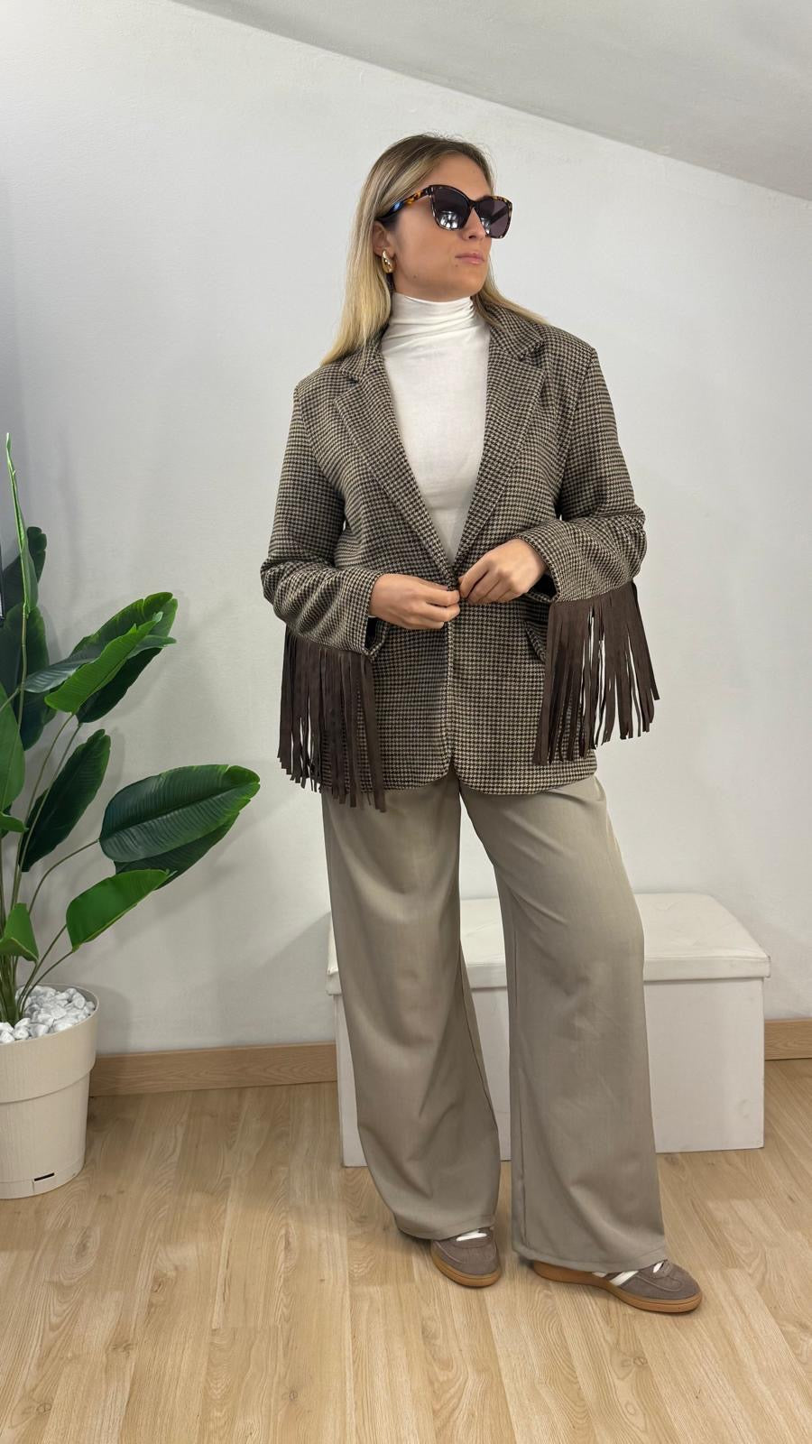 Blazer con frange
