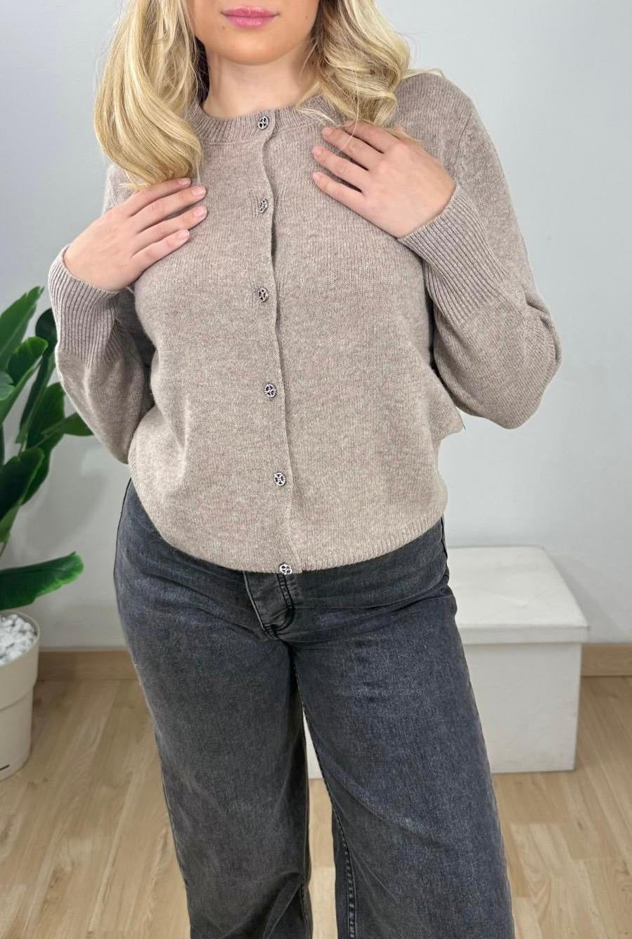 Cardigan 100% pura lana
