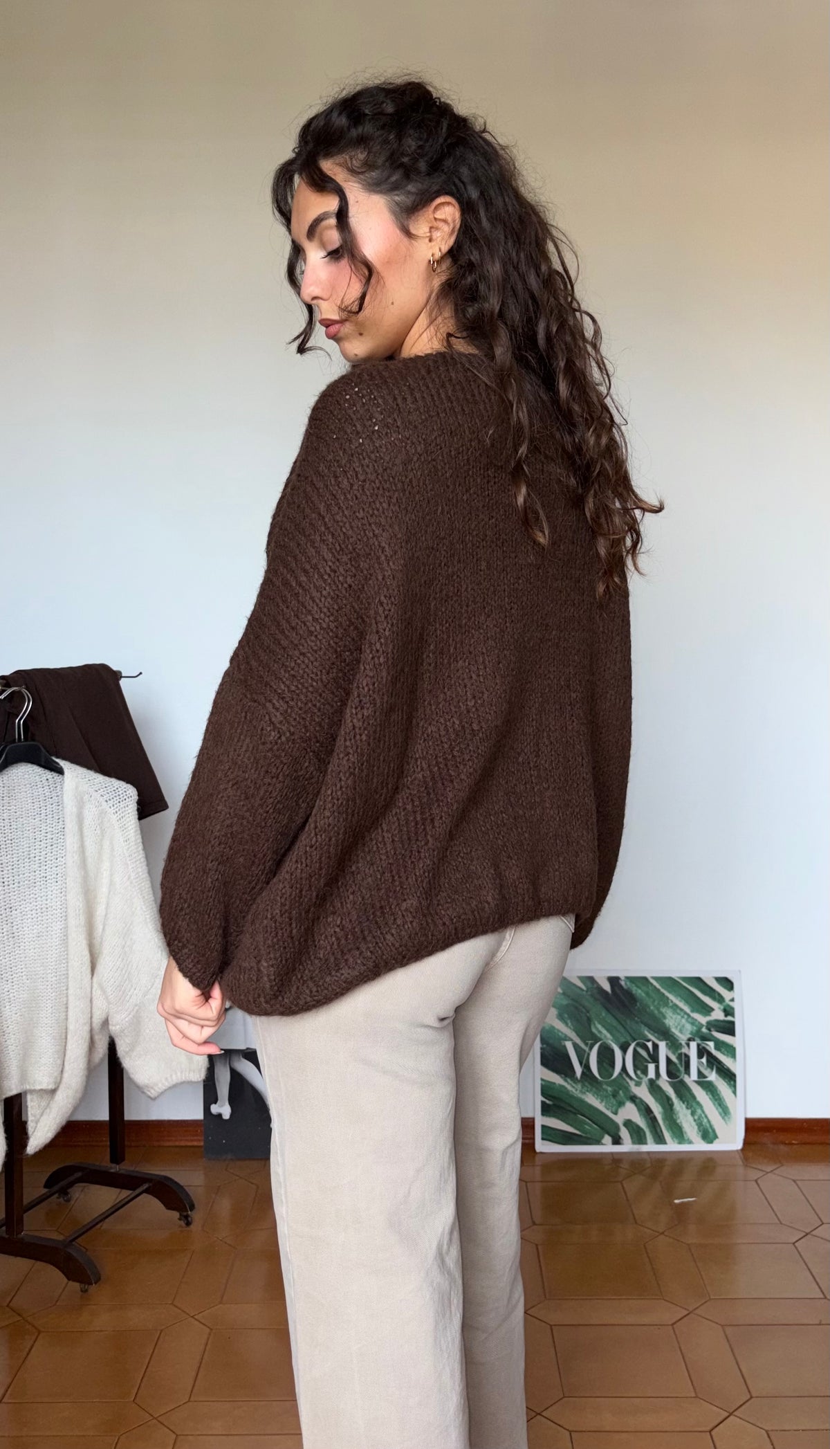 Cardigan corto aperto