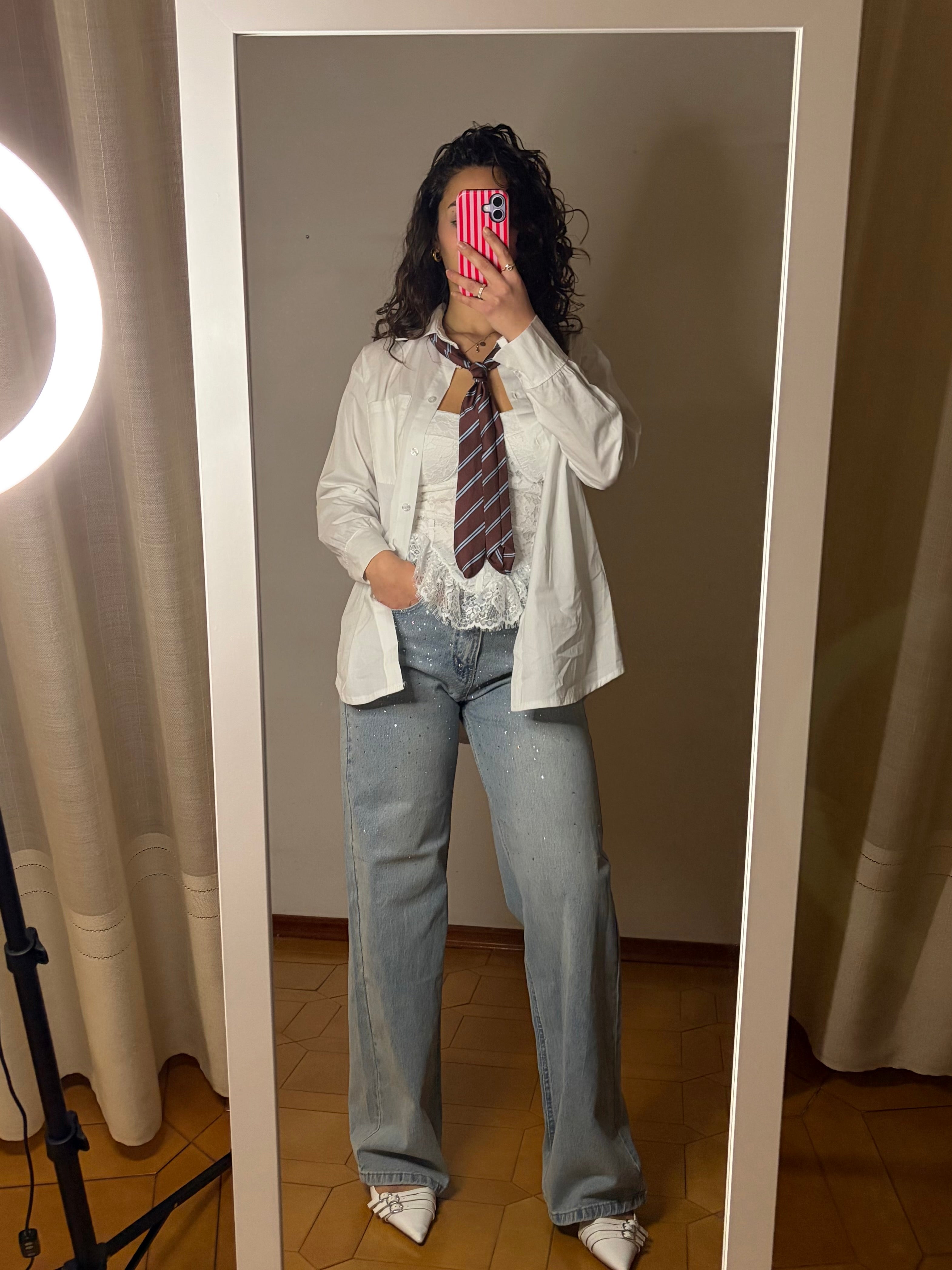 Camicia con cravattino