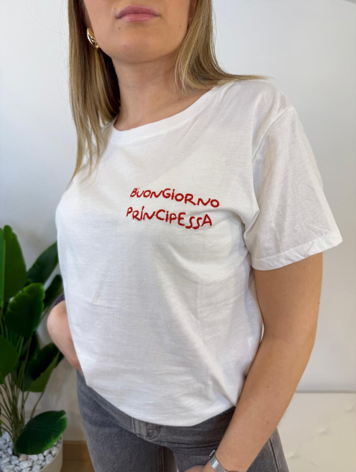 T-shirt "buongiorno principessa"