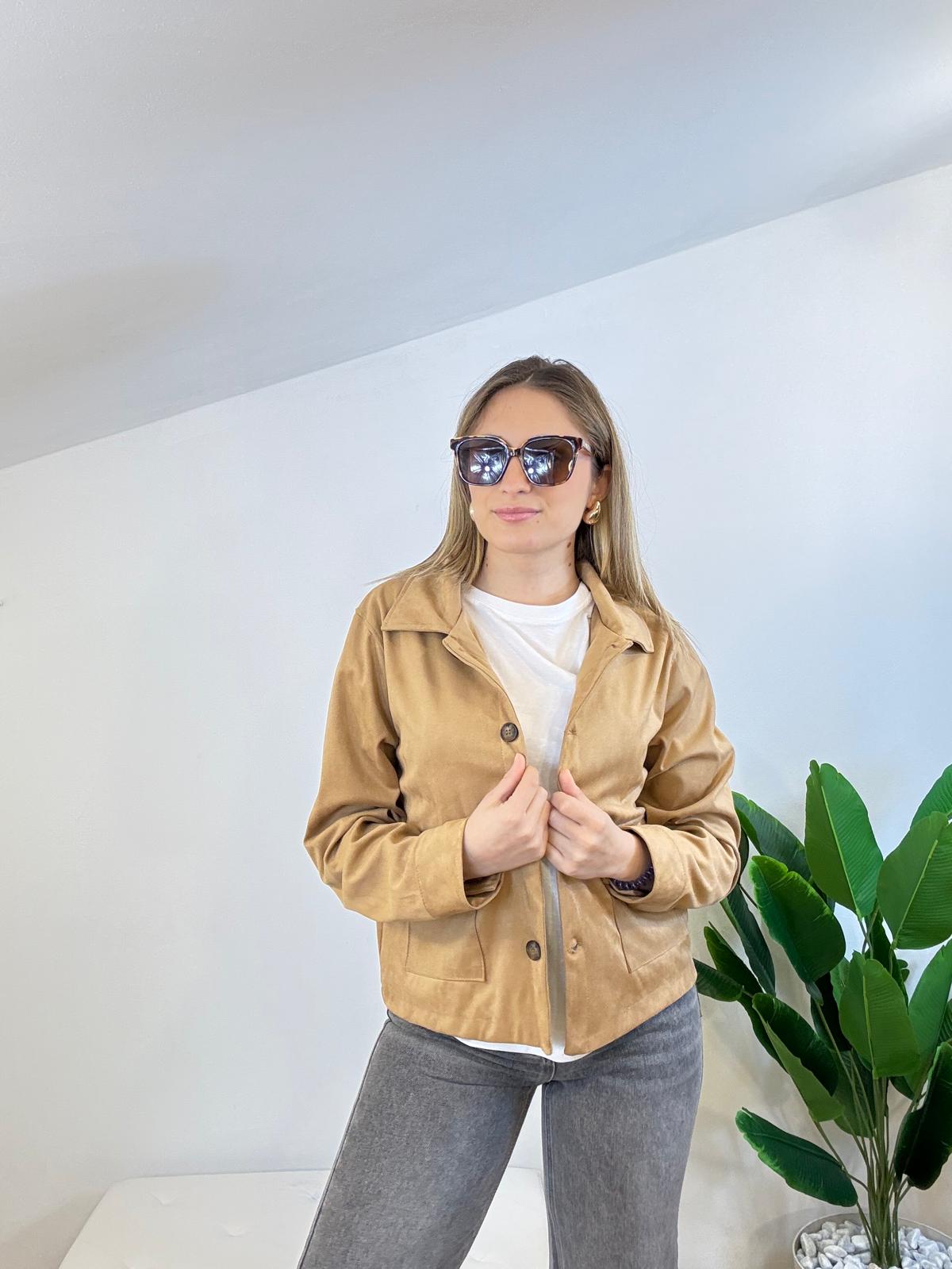 Giacca in suede